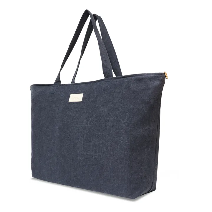 Adorna Sac week-end en lin | Bleu marine