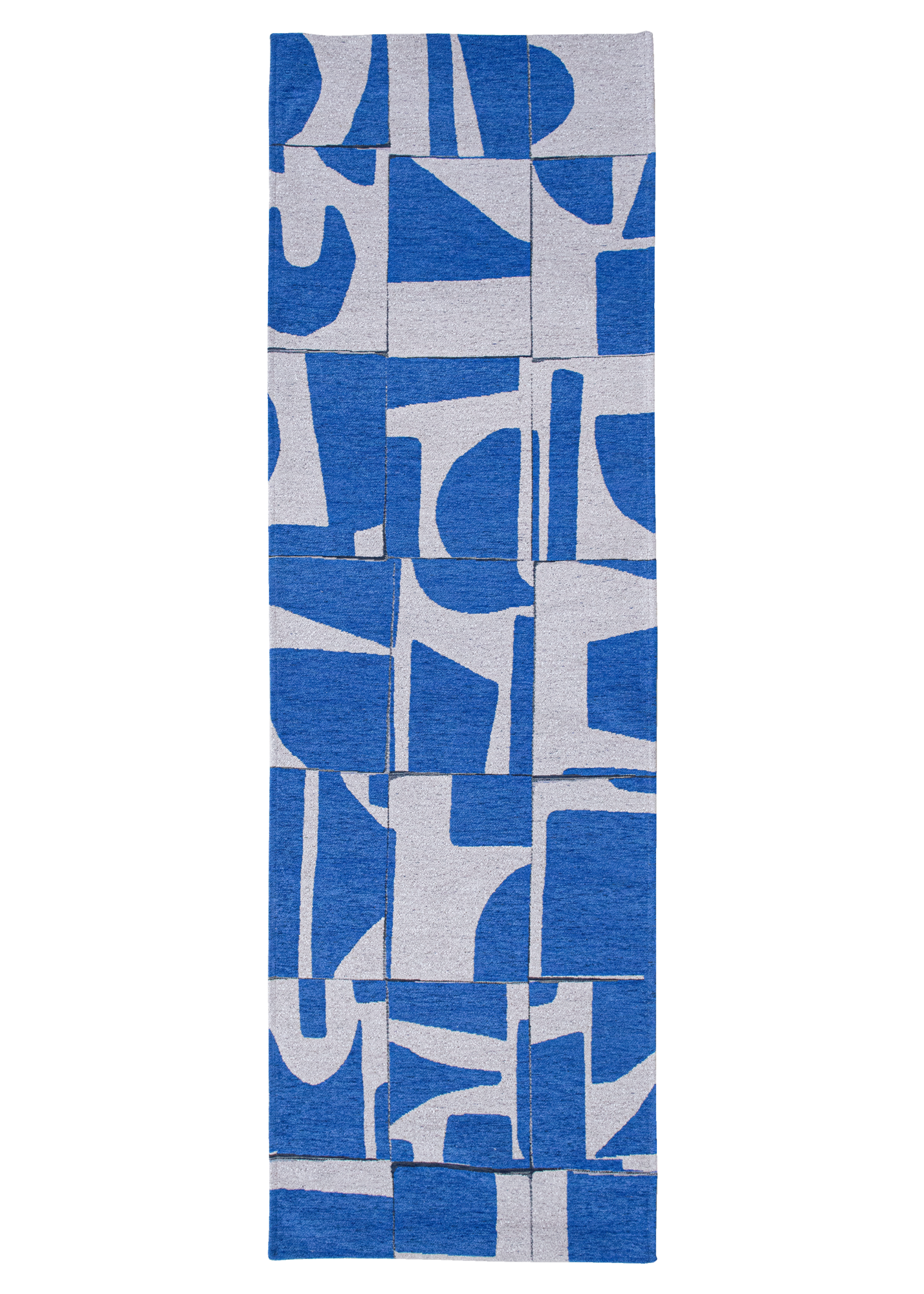 Ecorugs vloerkleed Papercut blauw 80x250 cm