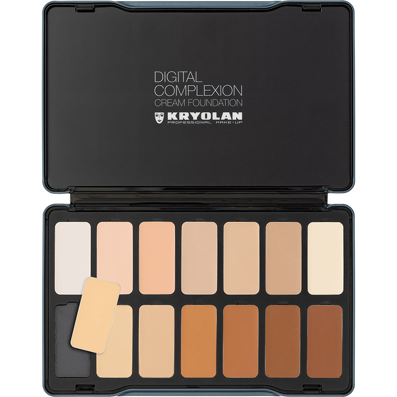 Kryolan - Digital Complexion - Cream Palette, 14 Farben