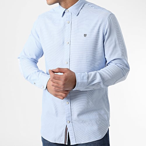 Chemise A Manches Longues Blabordeaux Bleu Clair