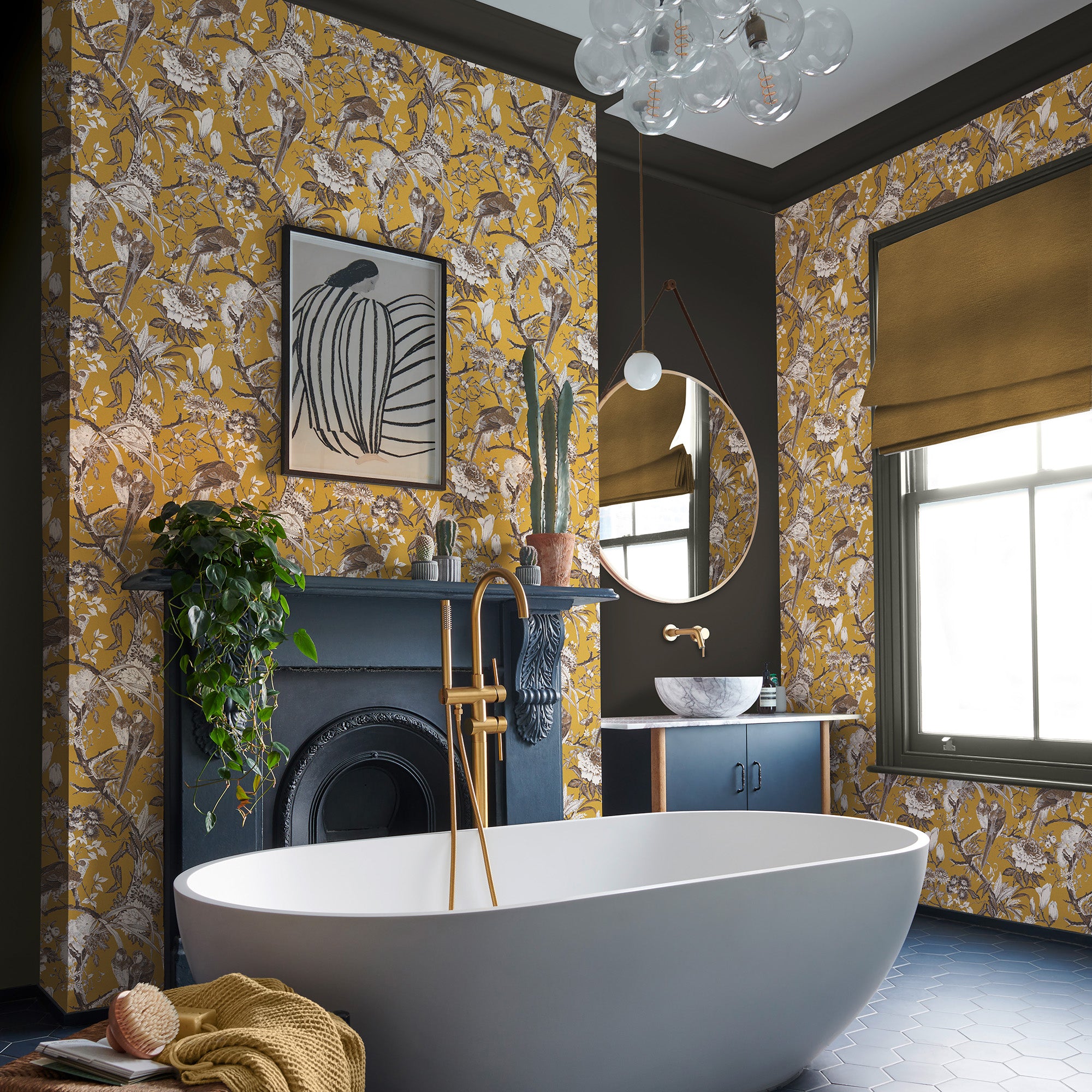 Graham & Brown Vliesbehang Perrow Yellow