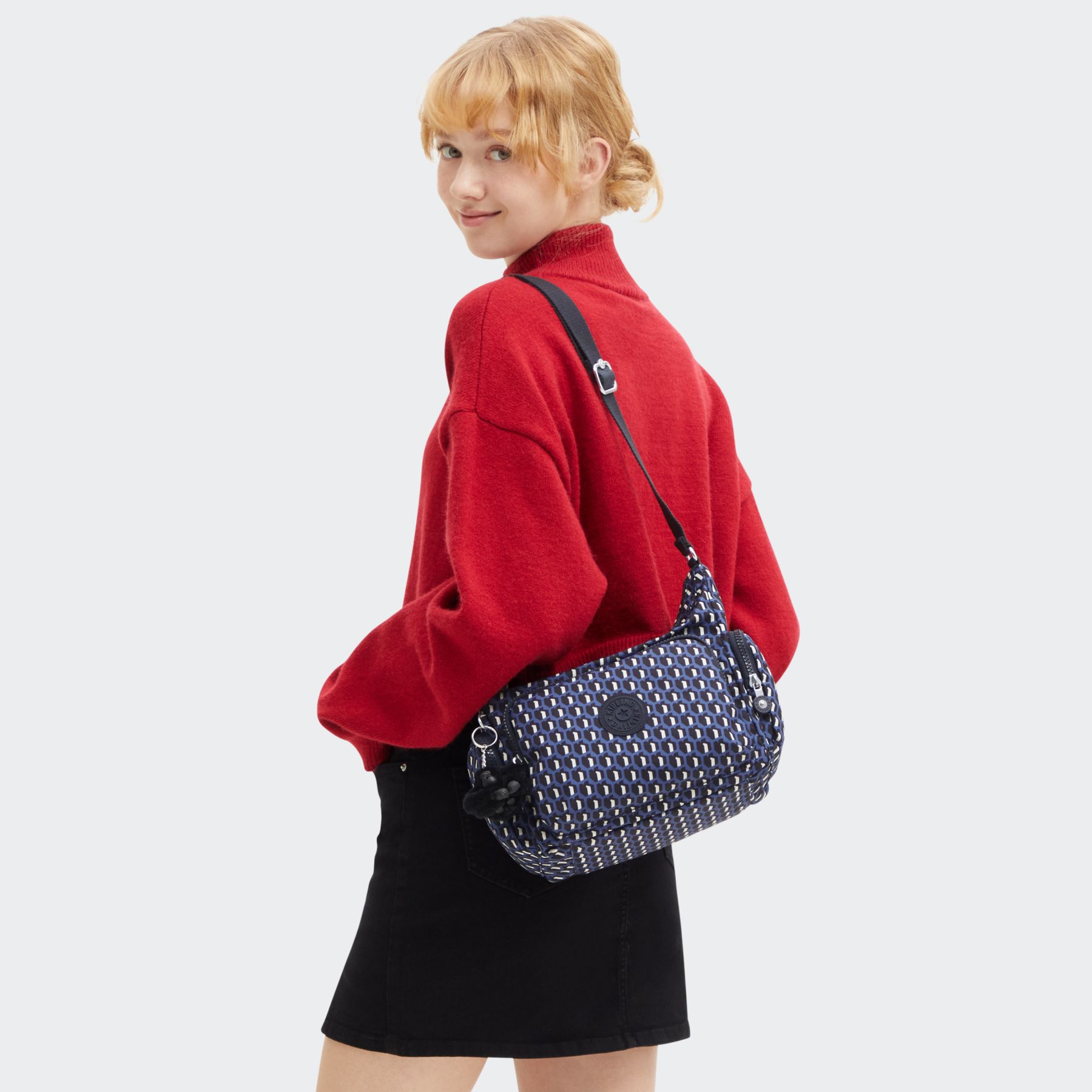 GABB S Sac à bandoulière de taille moyenne avec bandoulière réglable - 3D K Blue