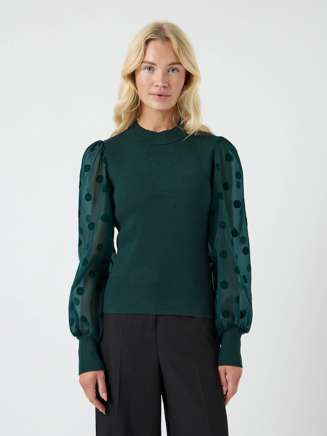 Y.A.S Rundhalspullover »YASDOTME LS KNIT PULLOVER S. NOOS«