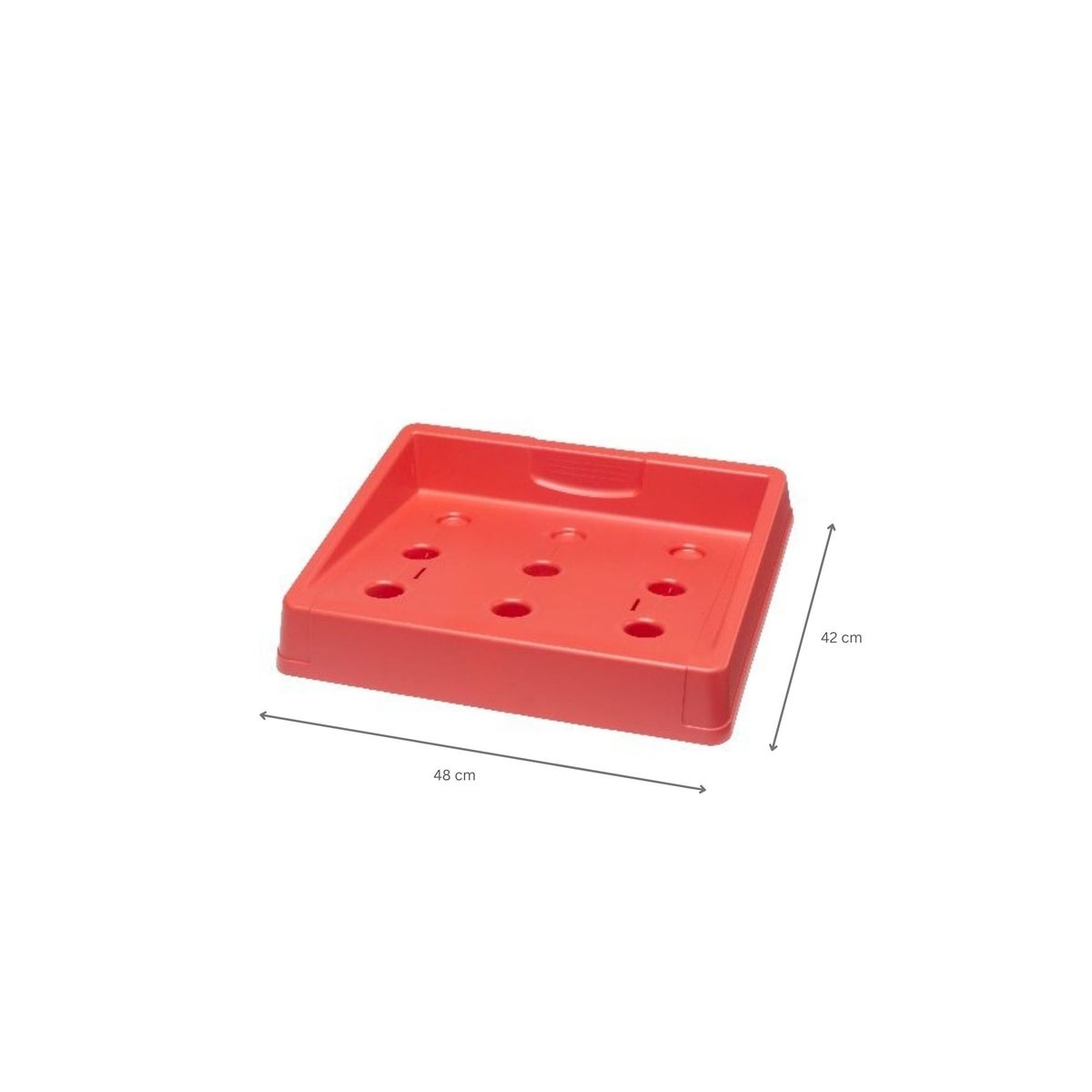 PROREGAL Drankkrattenstandaard Plattensee HxBxD 75 x 48 x 42 cm Rood