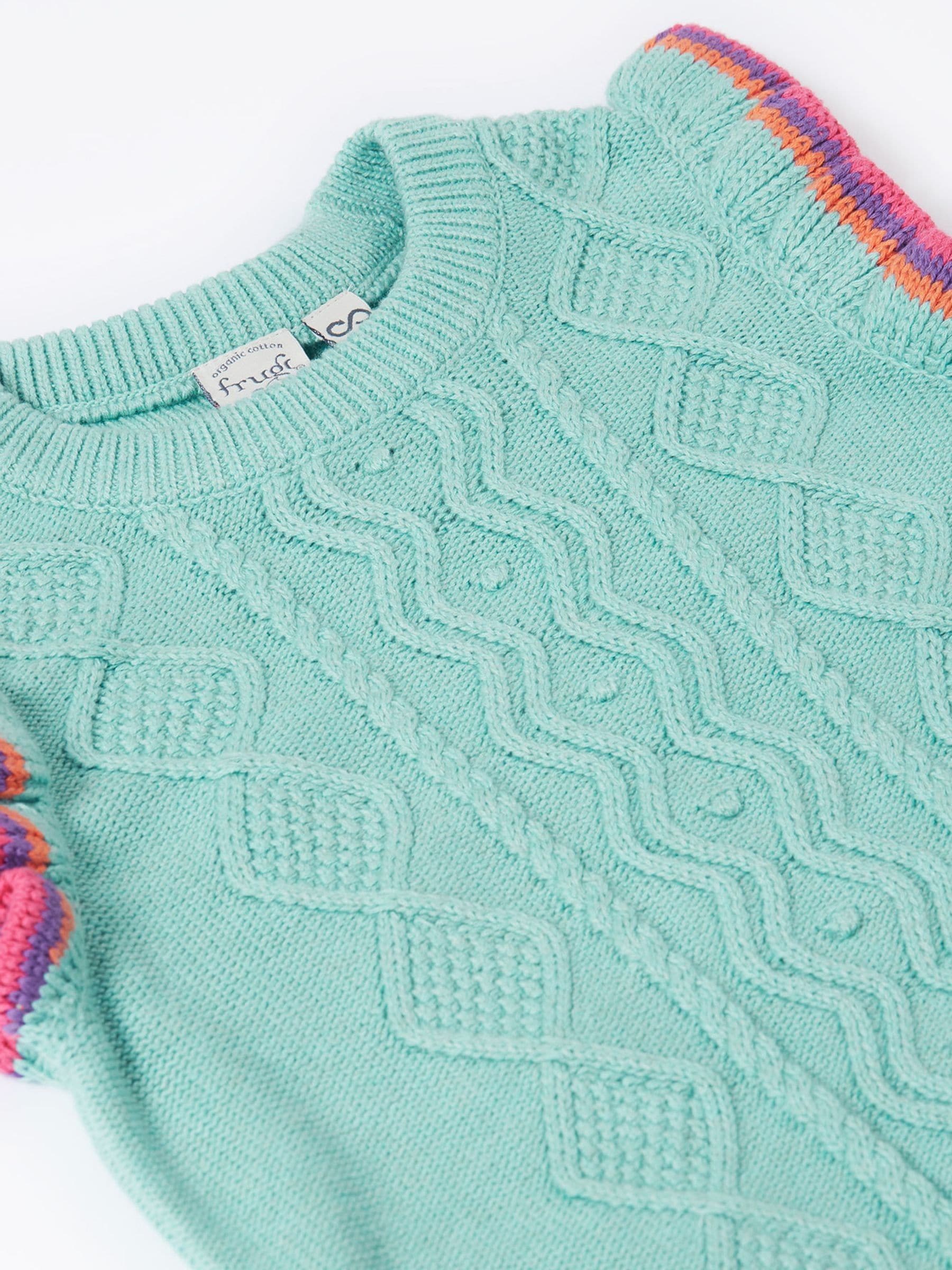 Frugi Blue Ray Ruffle Tank Top