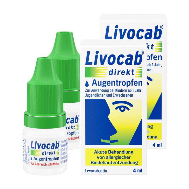 Livocab direkt Augentropfen bei Allergie, 2x4 ml