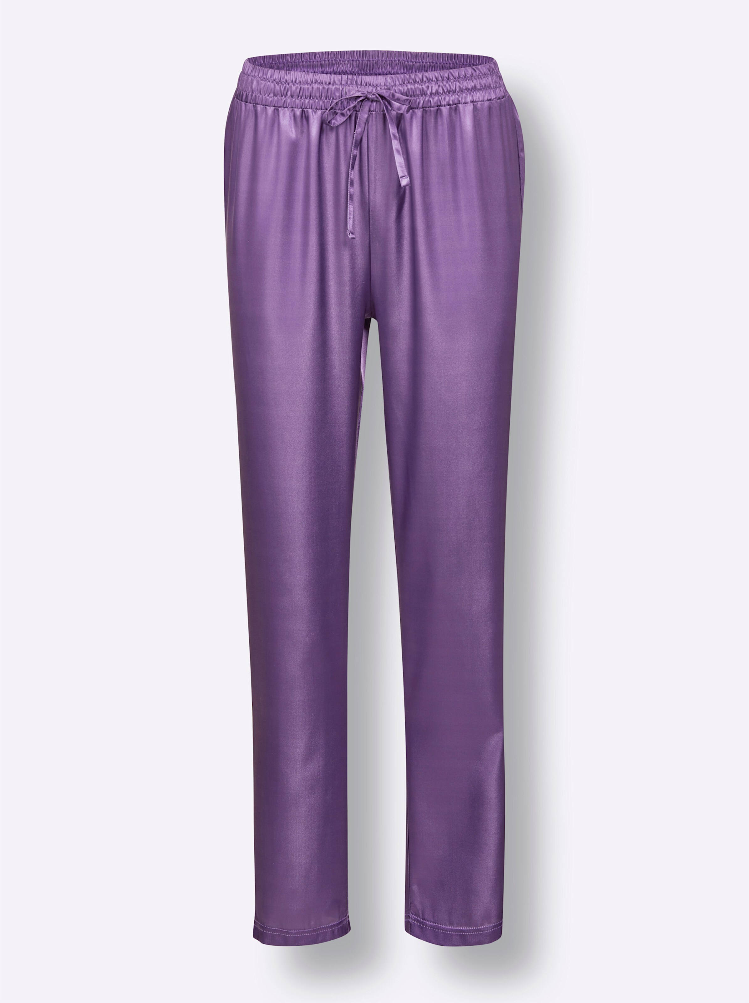wäschepur Pyjama in violett-rosé-bedruckt