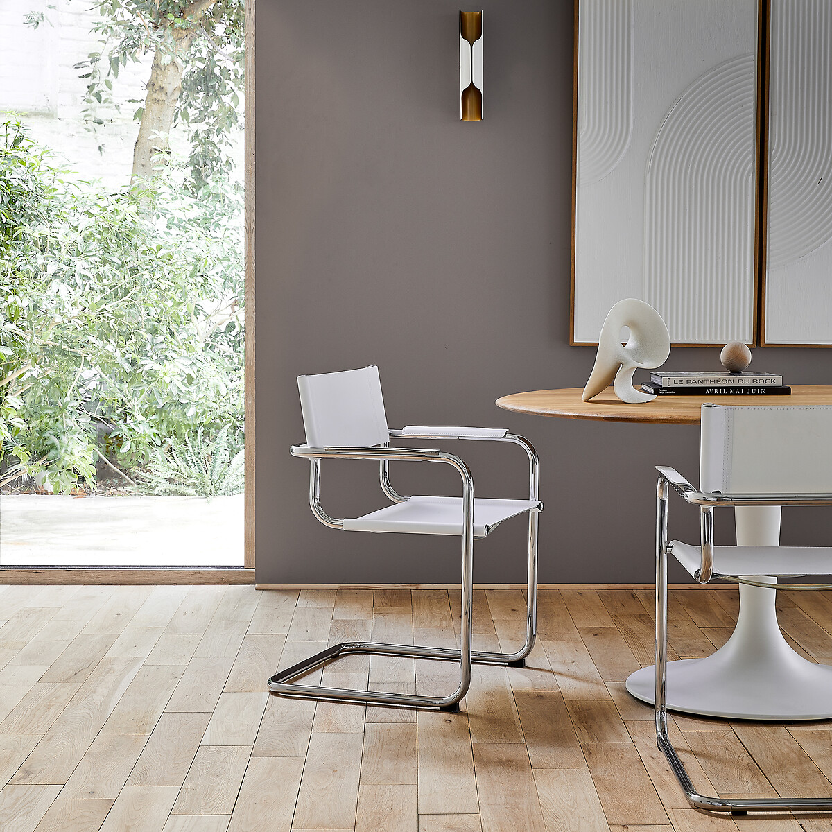AM.PM<br>Mesa e cadeira em couro genuíno, Winset