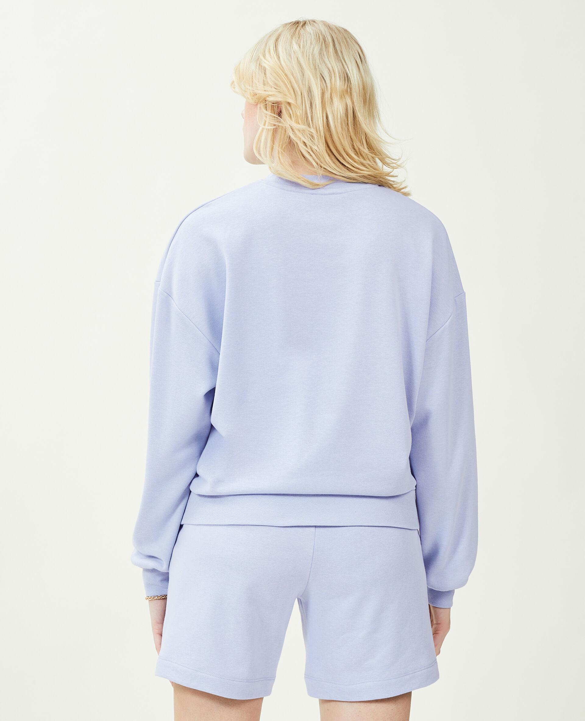 Sweat col rond - Bleu