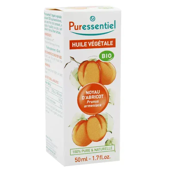 Óleo Vegetal de Semente de Damasco Orgânico Puressentiel 50ml