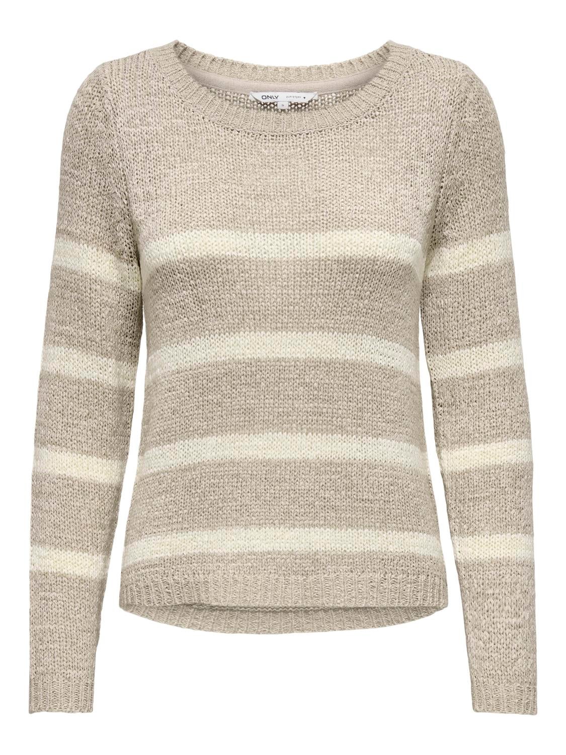 ONLGEENA Strickpullover Simply Taupe