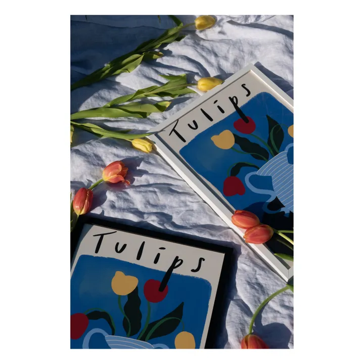 Rose England Affiche Tulips | Bleu
