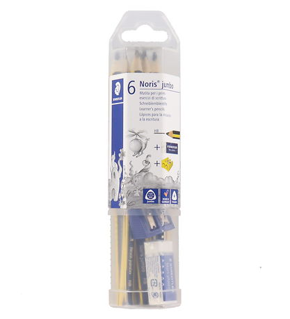 Staedtler Blyanter m. Tilbeh?r - Noris Jumbo - HB - 6 stk.