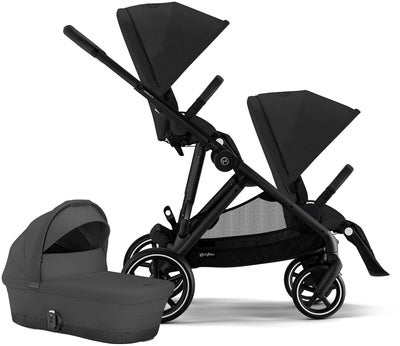 Cybex GAZELLE S Søskenvogn, Moon Black/Black