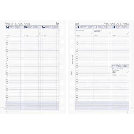 Glocken Dreimonatskalender 29 x 52 cm, 2022