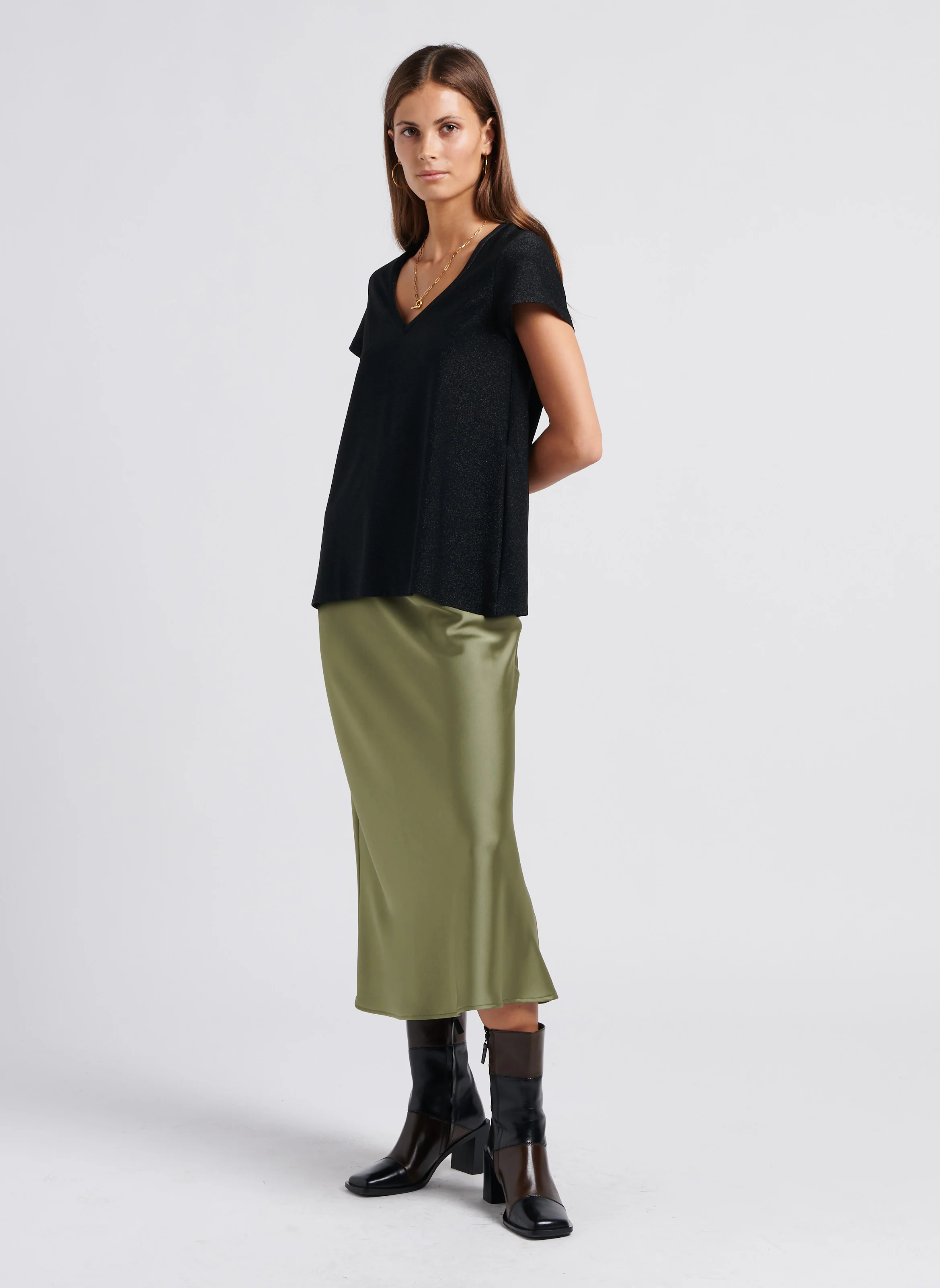 Bottines en cuir | Noir