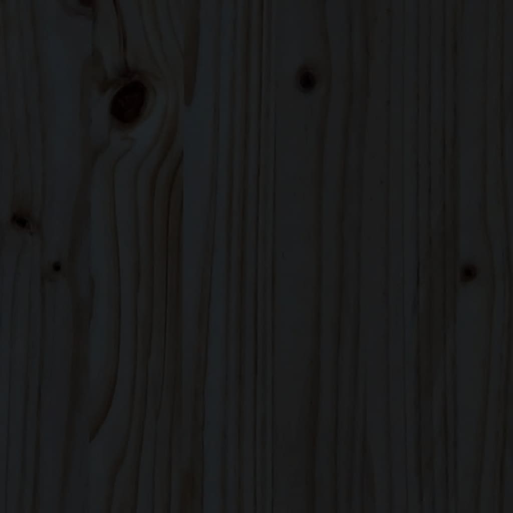 Tabourets de bar 2 pcs noir 40x36x75 cm bois massif de pin