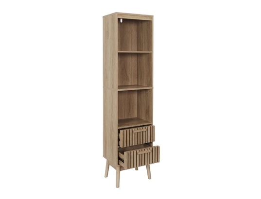 THE HOME DECO FACTORY - Etagère Colonne de rangement saulk en bois - marron