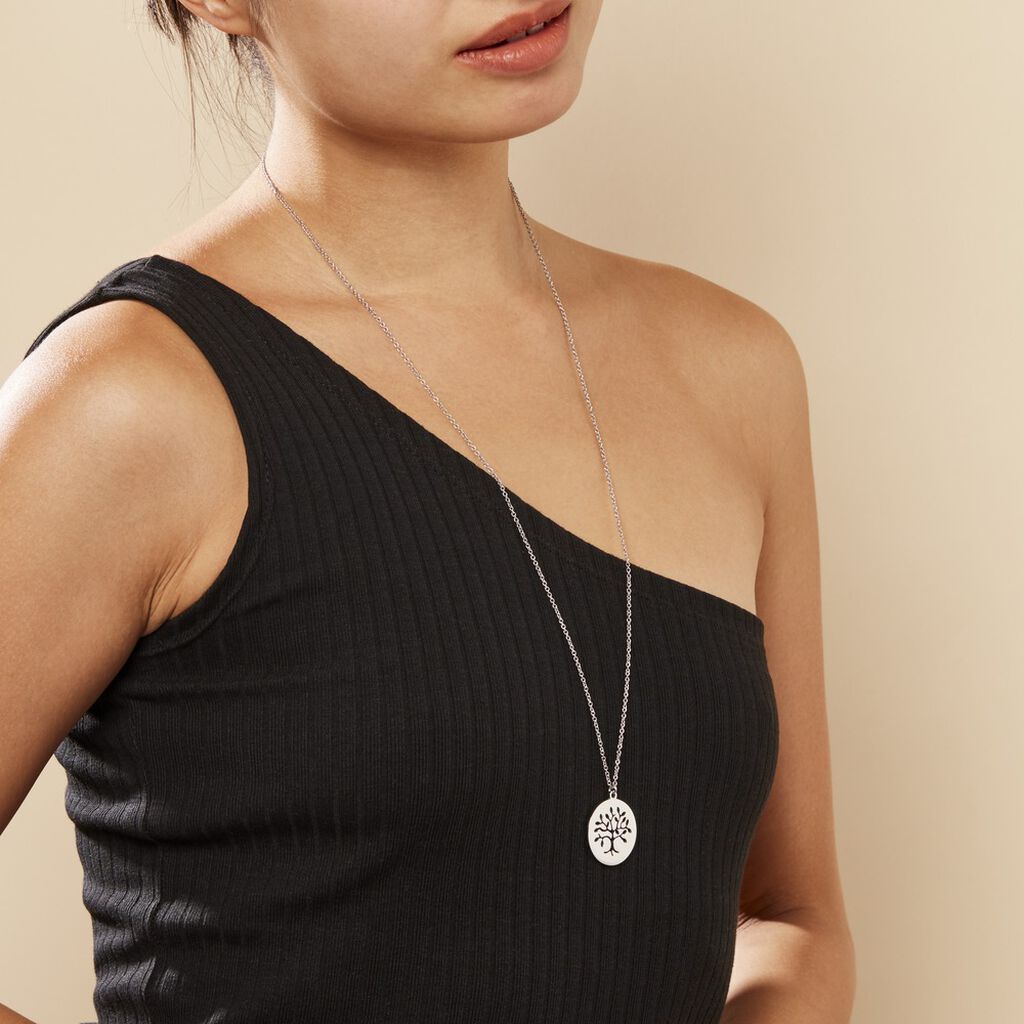 Collier Acier Blanc Ganet