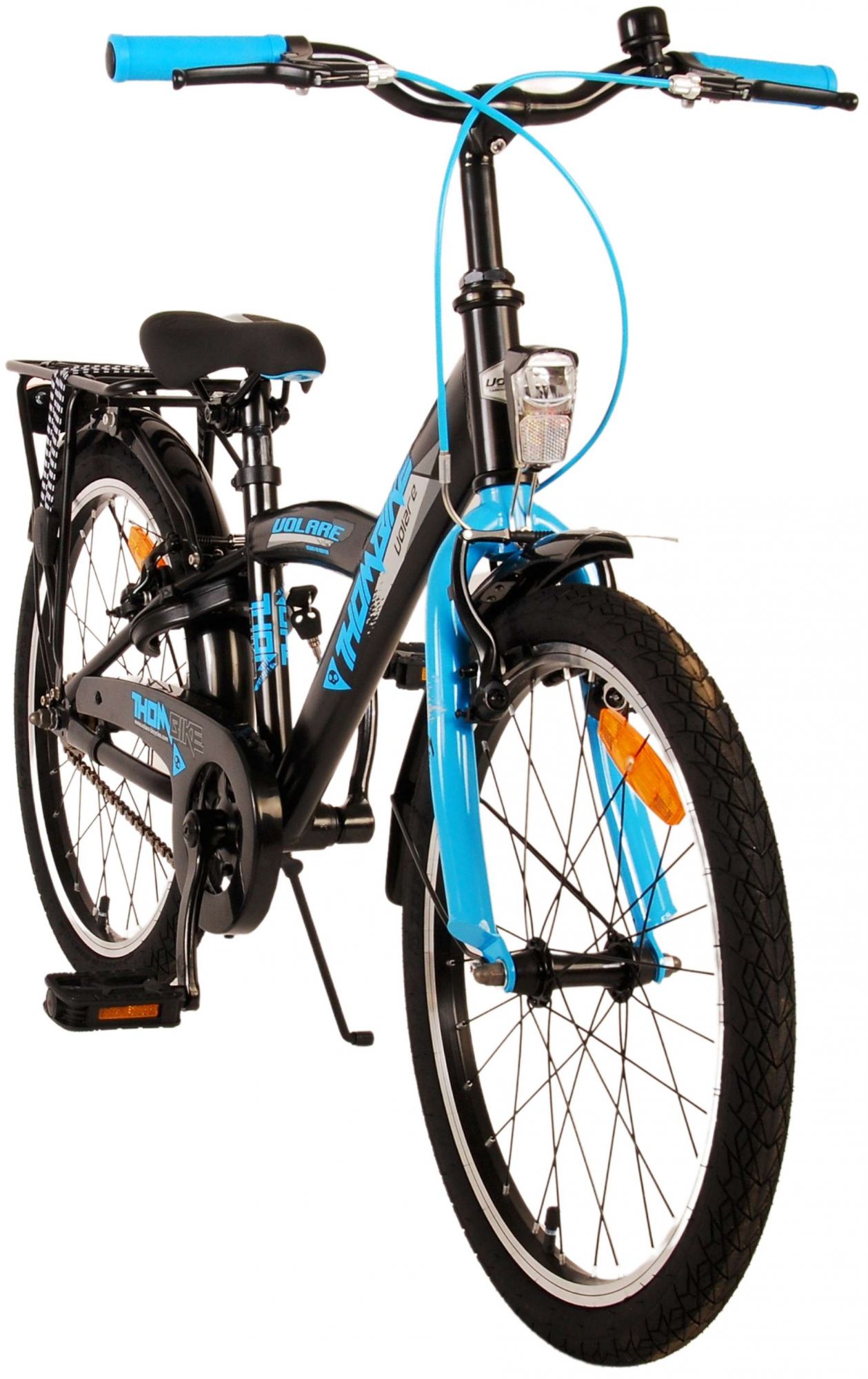 TPFSports Thombike Kinderfahrrad - Jungen - 20 Zoll - Rücktritt + Handbremsen - Schwarz/Grün