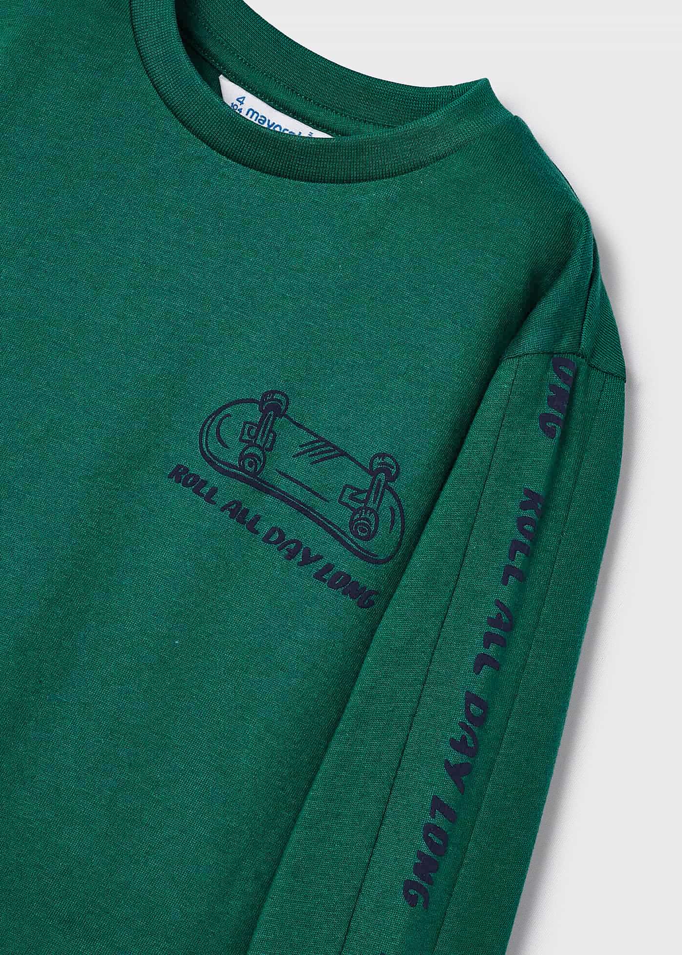 Camiseta Better Cotton com estampa em relevo para meninos