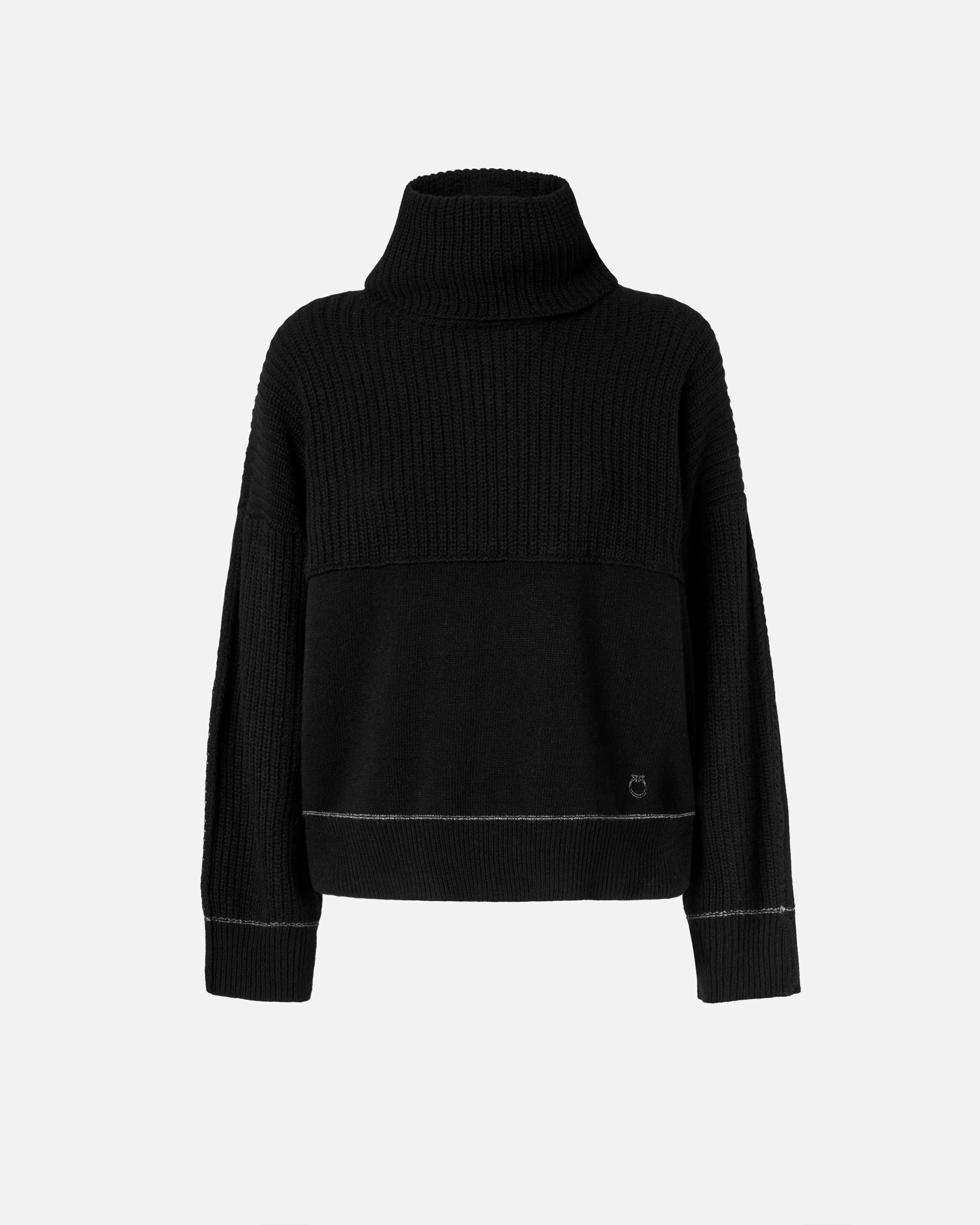 Pull à col roulé fin | Noir