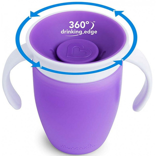 Munchkin Miracle 360° Oefenbeker Paars 207ML