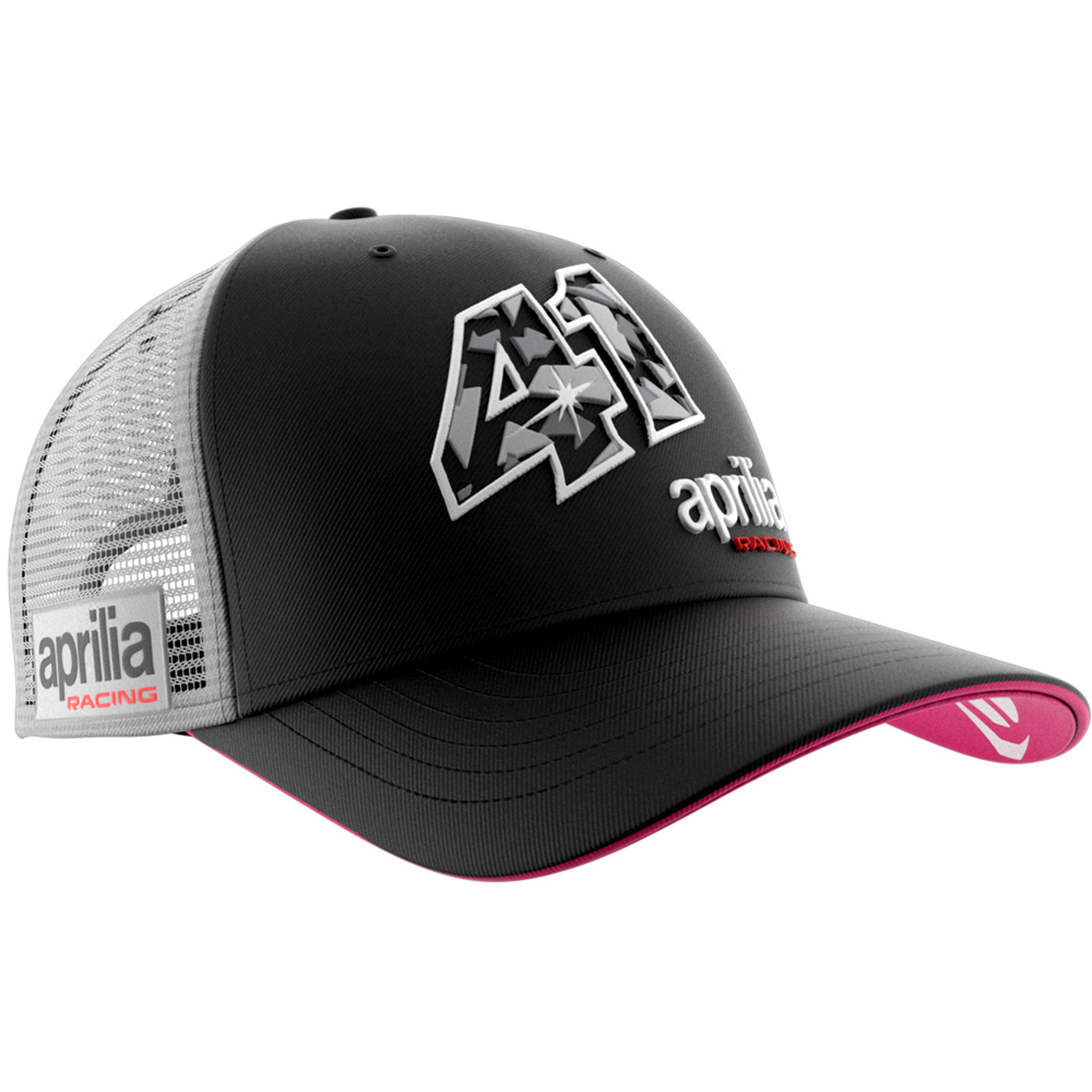 Ixon - Casquette Mesh Dual Aprilia / Espargaro 23 Noir / Gris