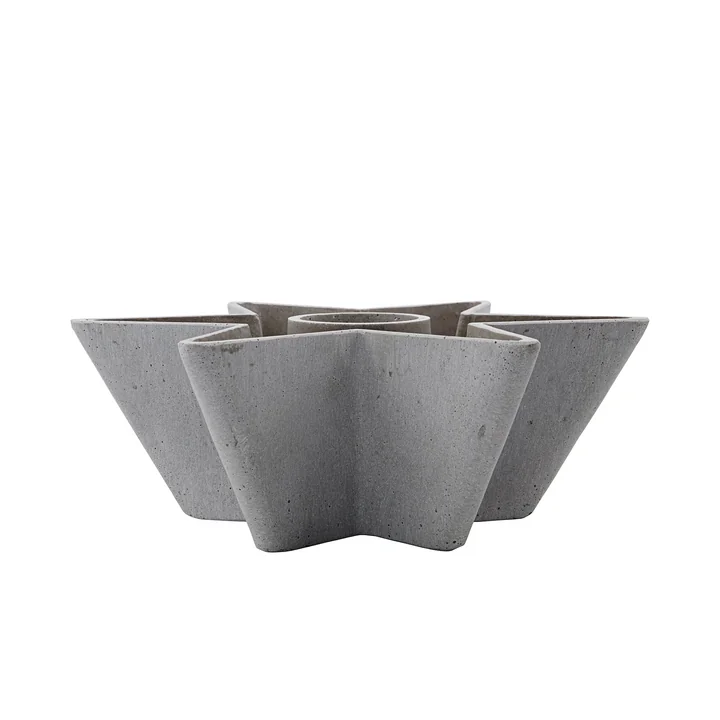 House Doctor - Mold Star Kerzenhalter, grau