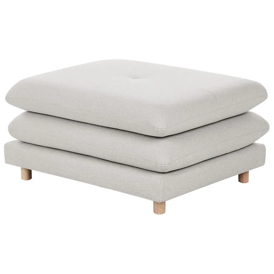 HEDEN - Ottomaan - Beige - Polyester
