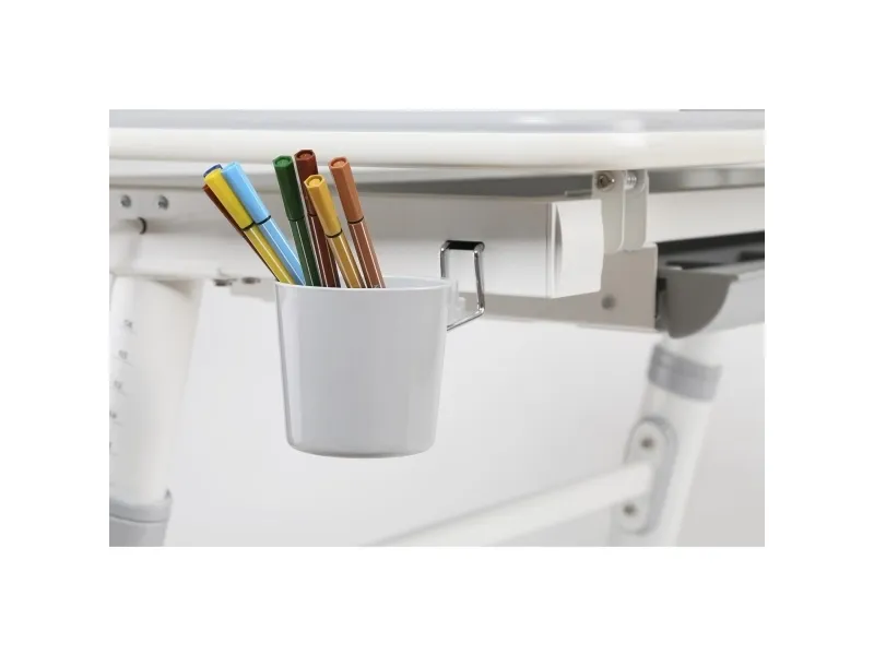 Ergo Office ergonomisk højdejusterbart børneskrivebord, grå, max 100 kg, ER-417 2cz