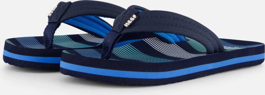 Reef Kids Ahideep Sea Stripes Slippers Blauw
