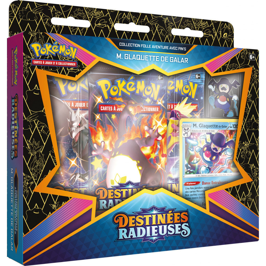 Pokemon - EB4.5 Destinées Radieuses - Coffret Pin's M. Glaquette de Galar