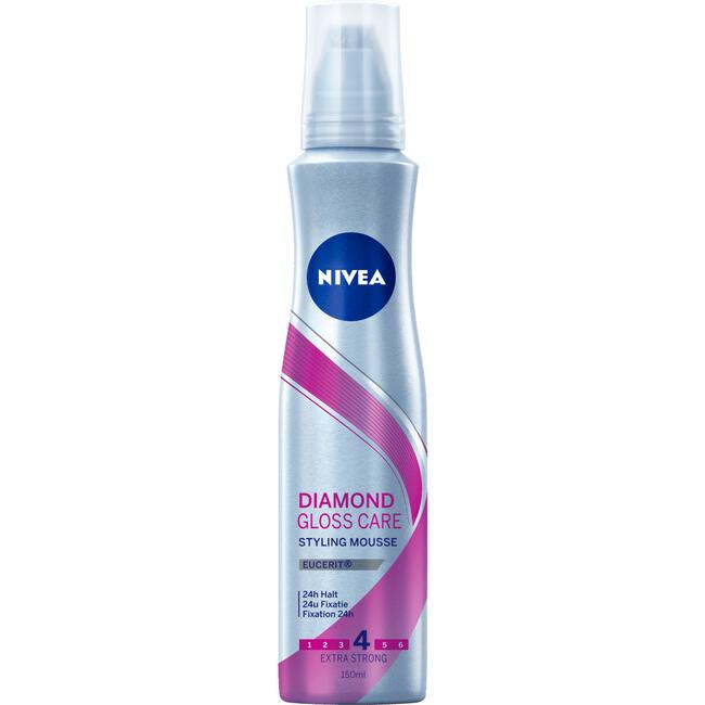 NIVEA Diamond Gloss Care Styling Mousse Extra Sterk 150 ML