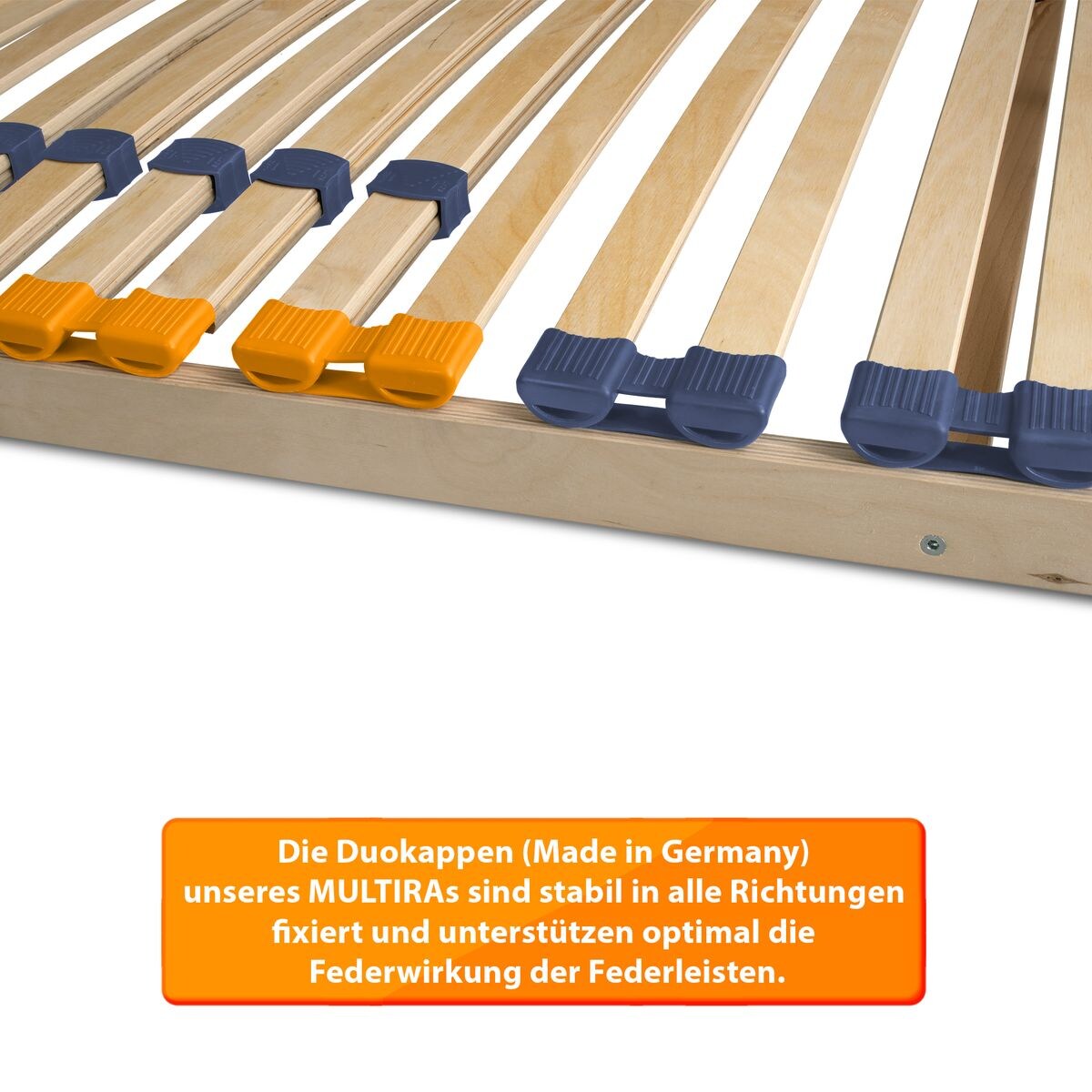 Coemo Lattenrost MULTIRA 28 Federleisten Kopfteil verstellbar 90 x 200 cm