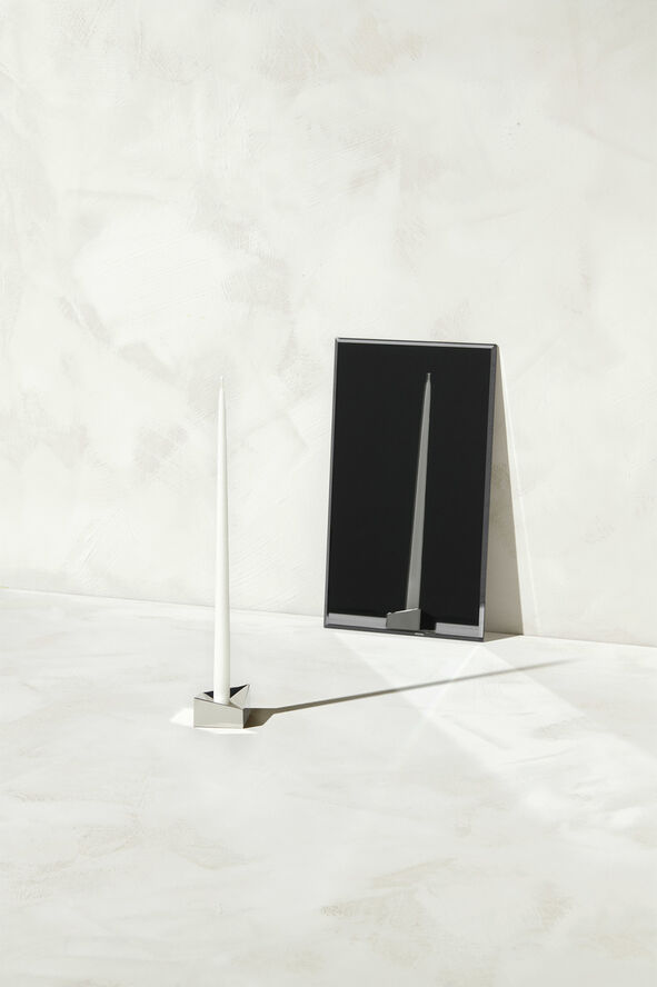 STOFF Nagel STOFF Nagel reflect candle holder, small - chrome/krom Sølv