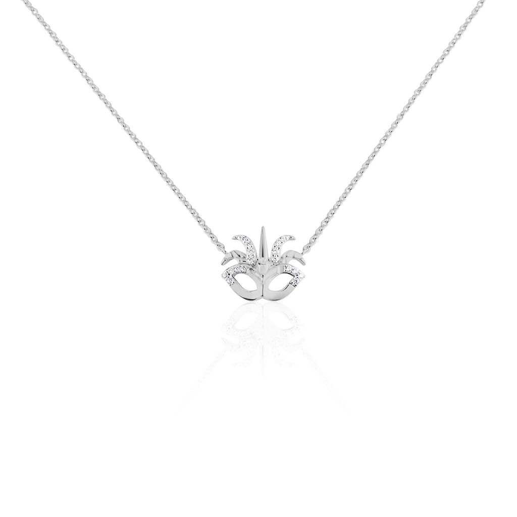 Collier Argent Gweltaz Oxydes De Zirconium