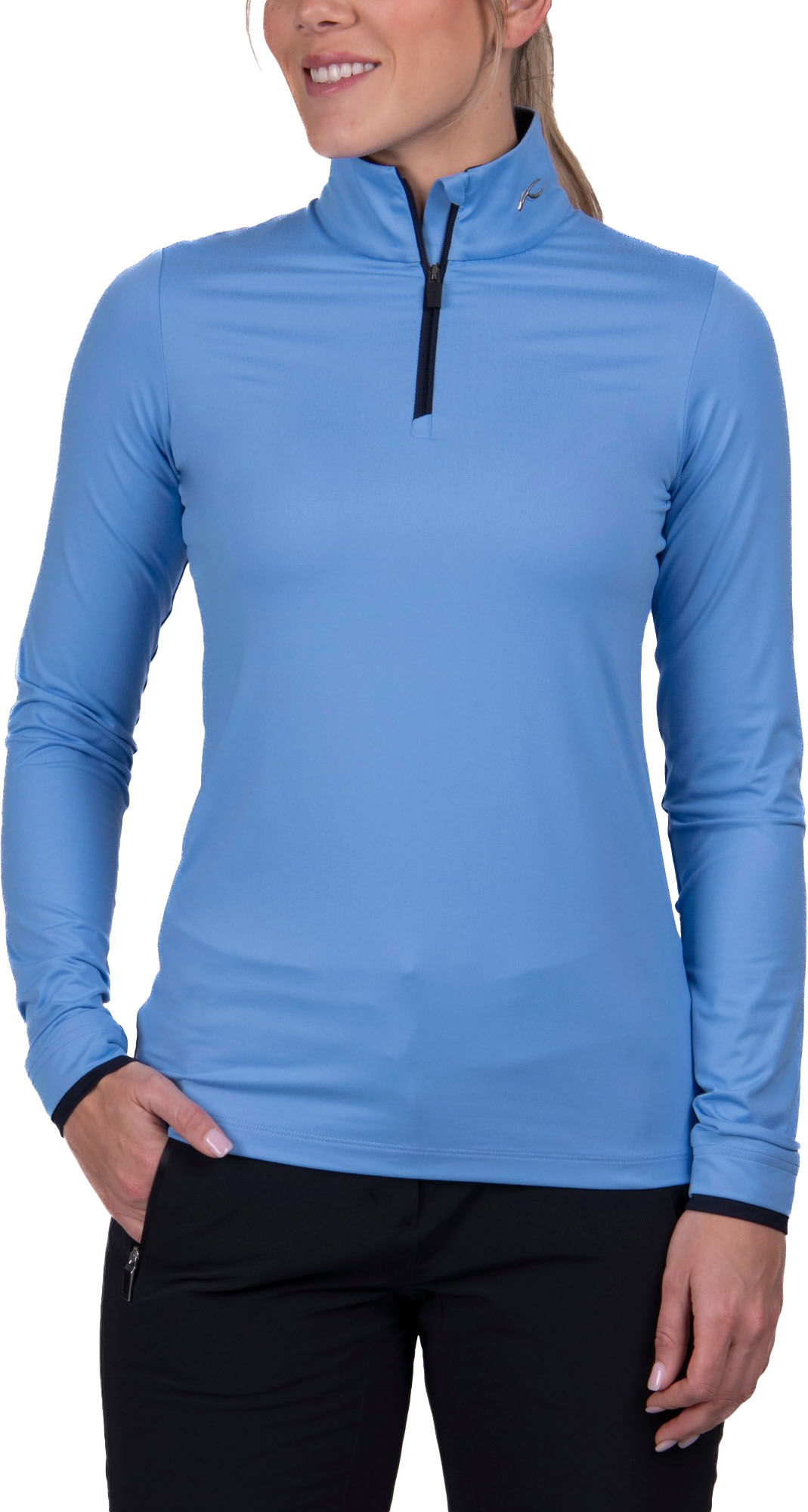 Feel Halfzip Dame Blue Opal