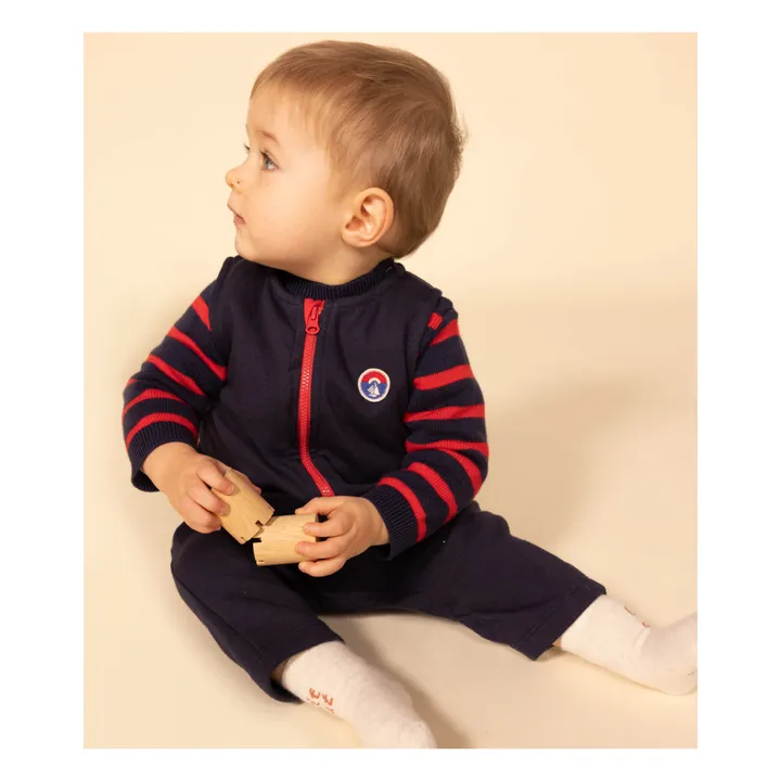 Petit Bateau Combinaison en Jersey | Bleu marine