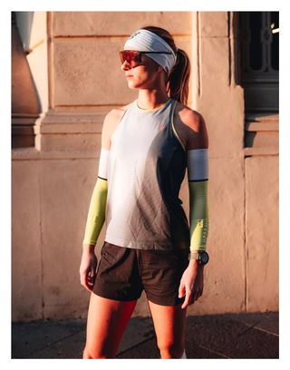 Manchettes Compressport ArmForce Ultralight Blanc / Jaune