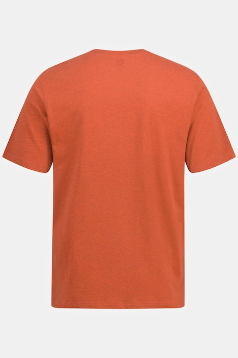 T-Shirt, Halbarm, Melange-Jersey