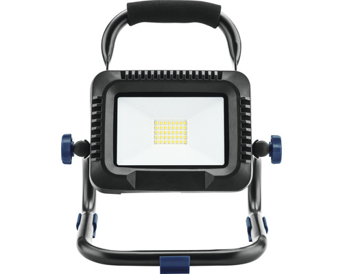 LED-werklamp op accu IP54, draagbaar, 20 W, 2000 lm, 6500 K, daglichtwit, 230 x 255 x 145 mm, zwart