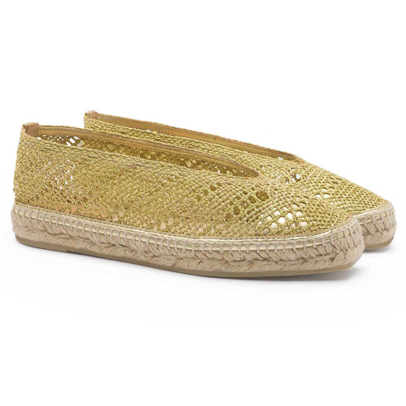 Castaner Espadrilles ajourées Kim dorées