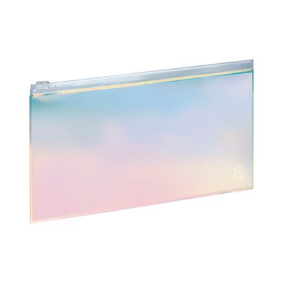 Pochette plate Iris - 1 compartiment - transparente - Exacompta