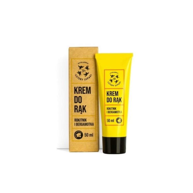 Mydlarnia Cztery Szpaki Sanddorn- und Bergamotte-Handcreme 50 ml