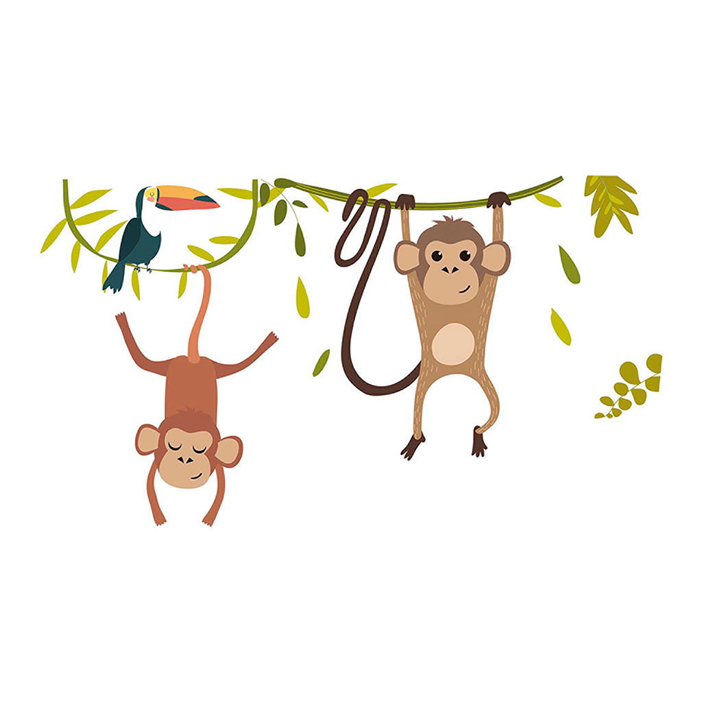 Sticker mural singes 70x20cm