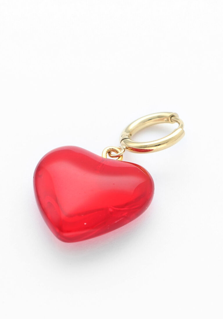 rode bonnie studios bedels red heart pendant