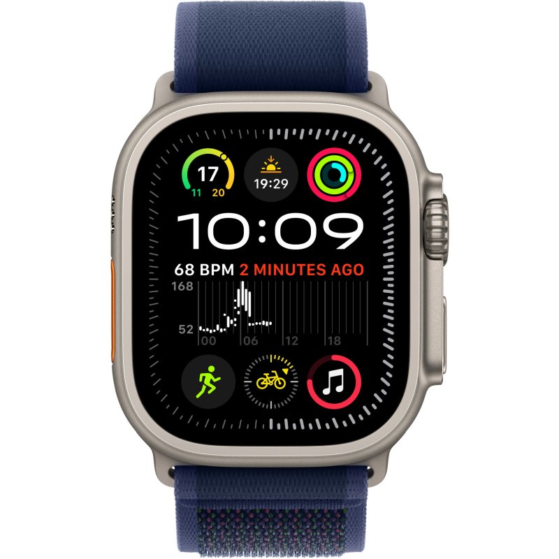 Apple MXTW3ZM/A accessoire intelligent à porter sur soi Bande Bleu Nylon, Polyester, Spandex, Titane