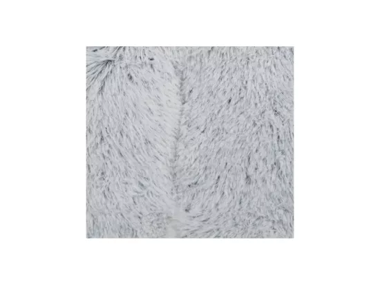 Coussin flocon réversible en fausse fourrure pour animaux - Blanc - L 107 x l 65 cm