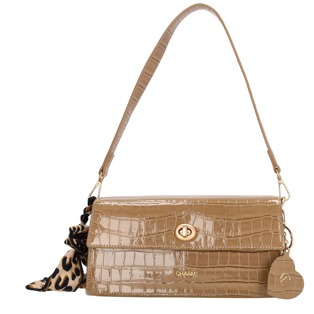 Charm London Knightsbridge Schoudertas Overslag Taupe